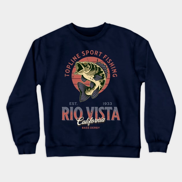 Rio Vista Bass Derby Crewneck Sweatshirt by TSHIRT PLACE